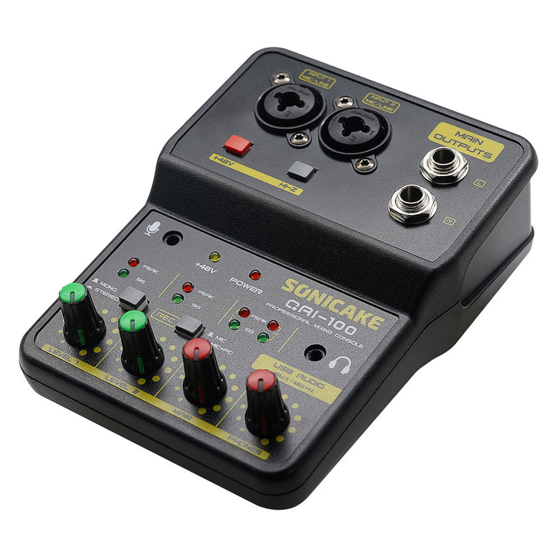 interface de audio 2 canais stereo sonicake