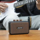 Mini Amplificador Portátil Aroma AG-04 Bluetooth 5W – Efeitos Clean e Overdrive