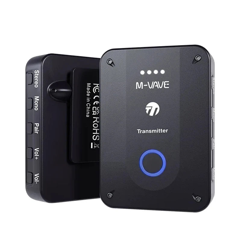M-Vave WP-9 - Monitor de Fones de Ouvido Sem Fio com Transmissor ISM de 2.4GHz e Função Mono/Estéreo