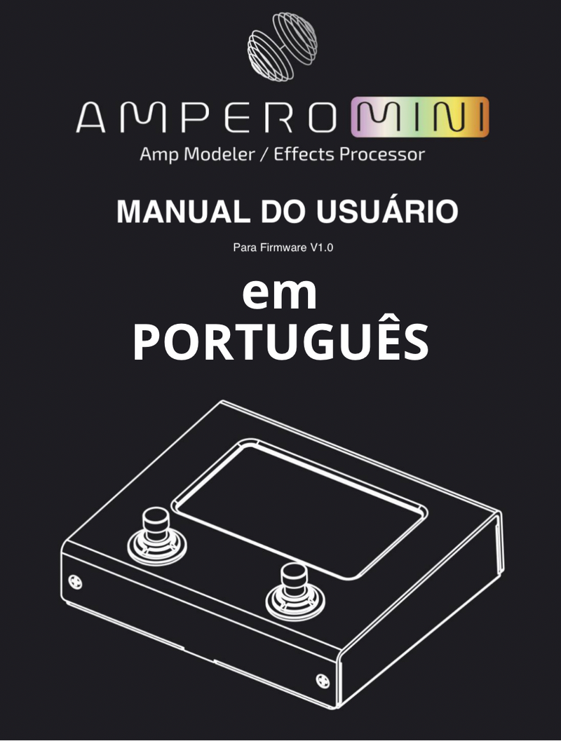 Baixar arquivo pdf manual Ampero mini pedaleira Hotone 