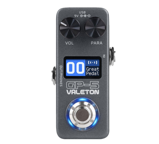 PRÉ VENDA Valeton GP-5 Multi-FX | Pedal Compacto com Neural Amp Modeling e IR Loader