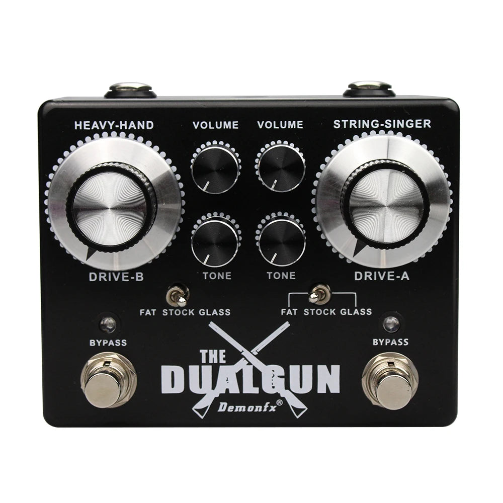 Demon FX The Dualgun - Pedal de Overdrive Duplo para Guitarra Demon FX The Dualgun - Pedal de Overdrive Duplo para Guitarra