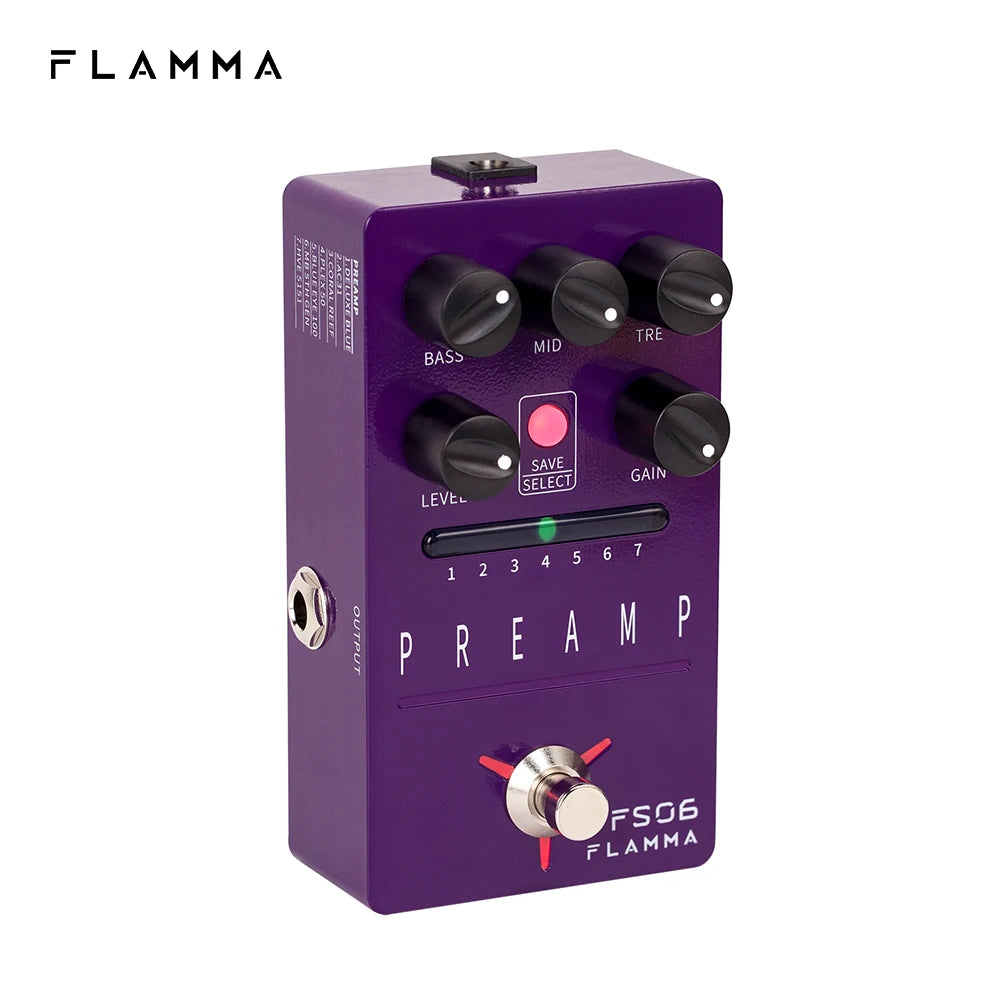 Flamma FS06 Preamp ＋ FS22 Ekoverb セット Flamma FS06 - Pedal de Pré-Amplificador Digital para Guitarra