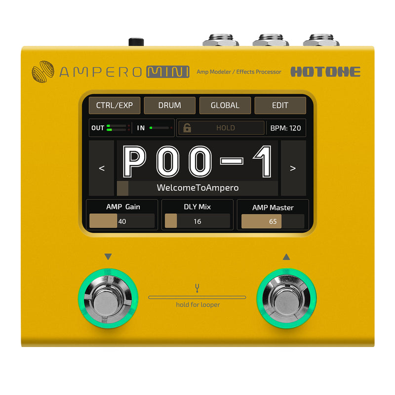 Lançamento Hotone Ampero Mini MP-50 - 6 cores