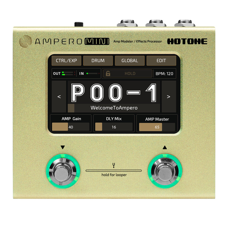 Lançamento Hotone Ampero Mini MP-50 - 6 cores