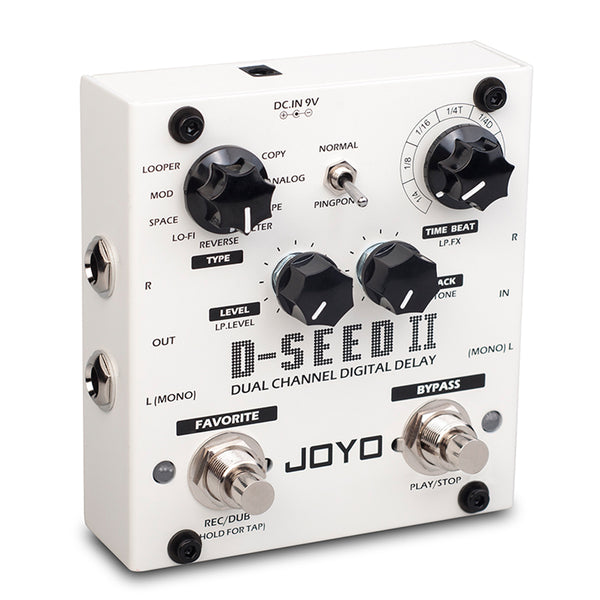 JOYO D-SEED II デュアルチャンネルディレイ 本体 Pedal Joyo D-Seed II Digital Delay Pedal Dual Channel 8 Modos Stereo