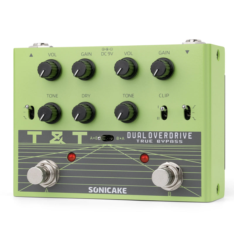 Pedal Overdrive SONICAKE T&T QDS-07 Dual Channel Analógico