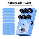 M-Vave Mini Universe – Pedal de Reverb Compacto com 9 Tons para Guitarra