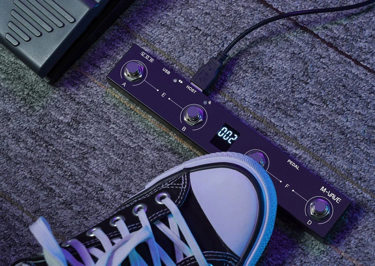 M-Vave Chocolate Plus - Controlador MIDI Programável com 4 Foots