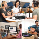 Teyun A8 - Mesa de Som Profissional de 8 Canais com MP3, Entrada USB e Phantom Power