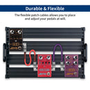 Joyo CM-11 - Cabo para Pedal de Guitarra com Baixo Ruído e Conectores de Ângulo Reto (Pacote com 6 Cabos)