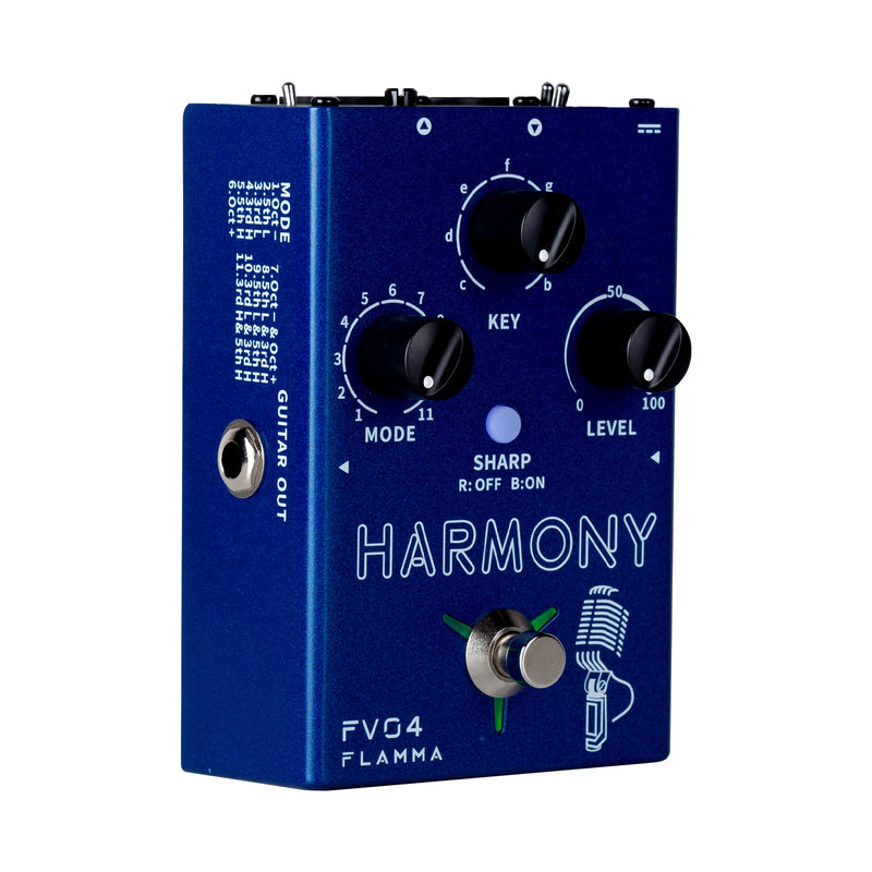 Flamma FV04 Harmony — Processador de Efeitos Vocais com 12 Pitches, 11 Modos de Harmonia e Phantom Power 48V