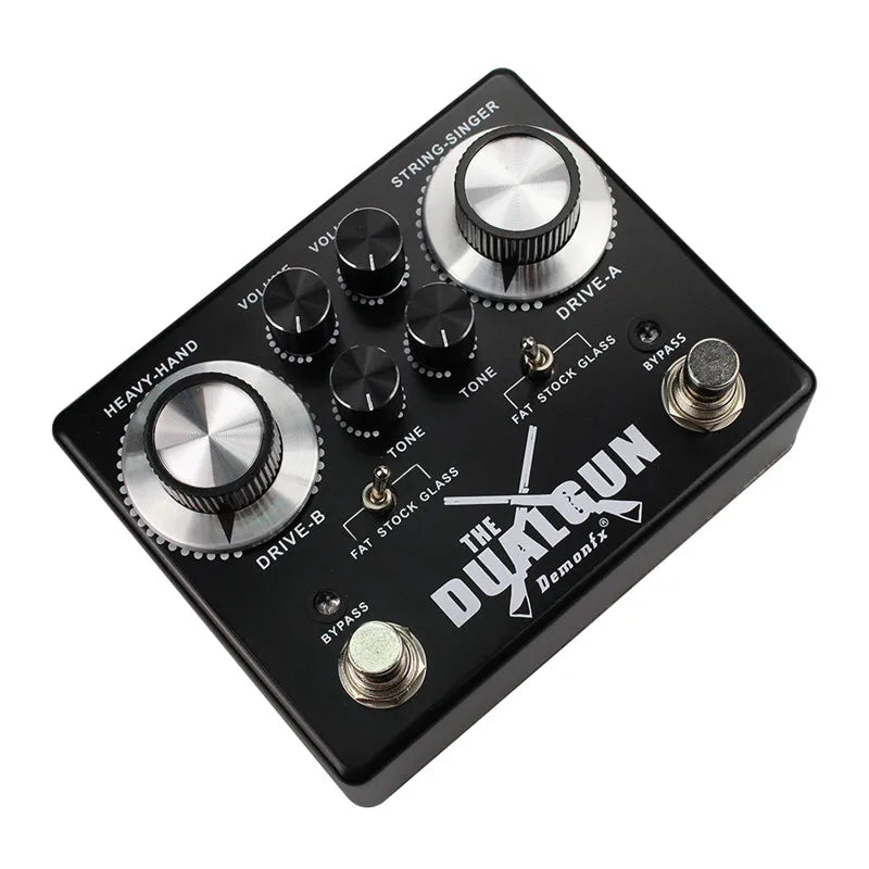 Demon FX The Dualgun - Pedal de Overdrive Duplo para Guitarra Demon FX The Dualgun - Pedal de Overdrive Duplo para Guitarra