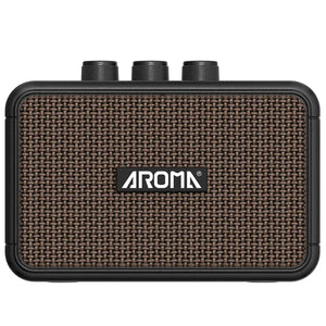 Mini Amplificador Portátil Aroma AG-04 Bluetooth 5W – Efeitos Clean e Overdrive