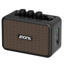 Mini Amplificador Portátil Aroma AG-04 Bluetooth 5W – Efeitos Clean e Overdrive
