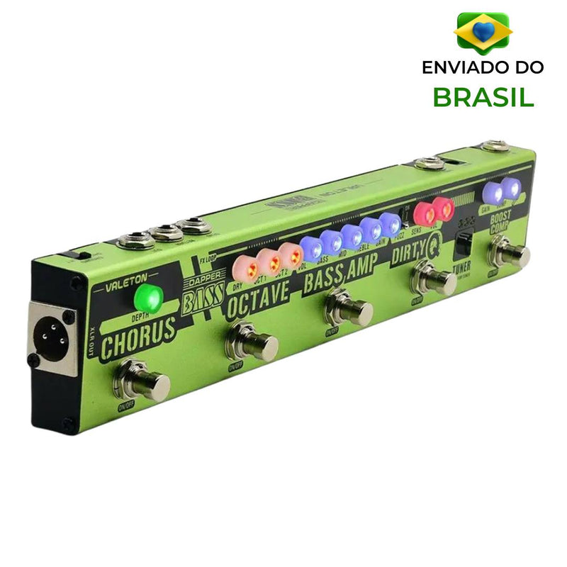 Pedal para contrabaixo Valeton Dapper Bass envio grátis brasil sonicake brasil