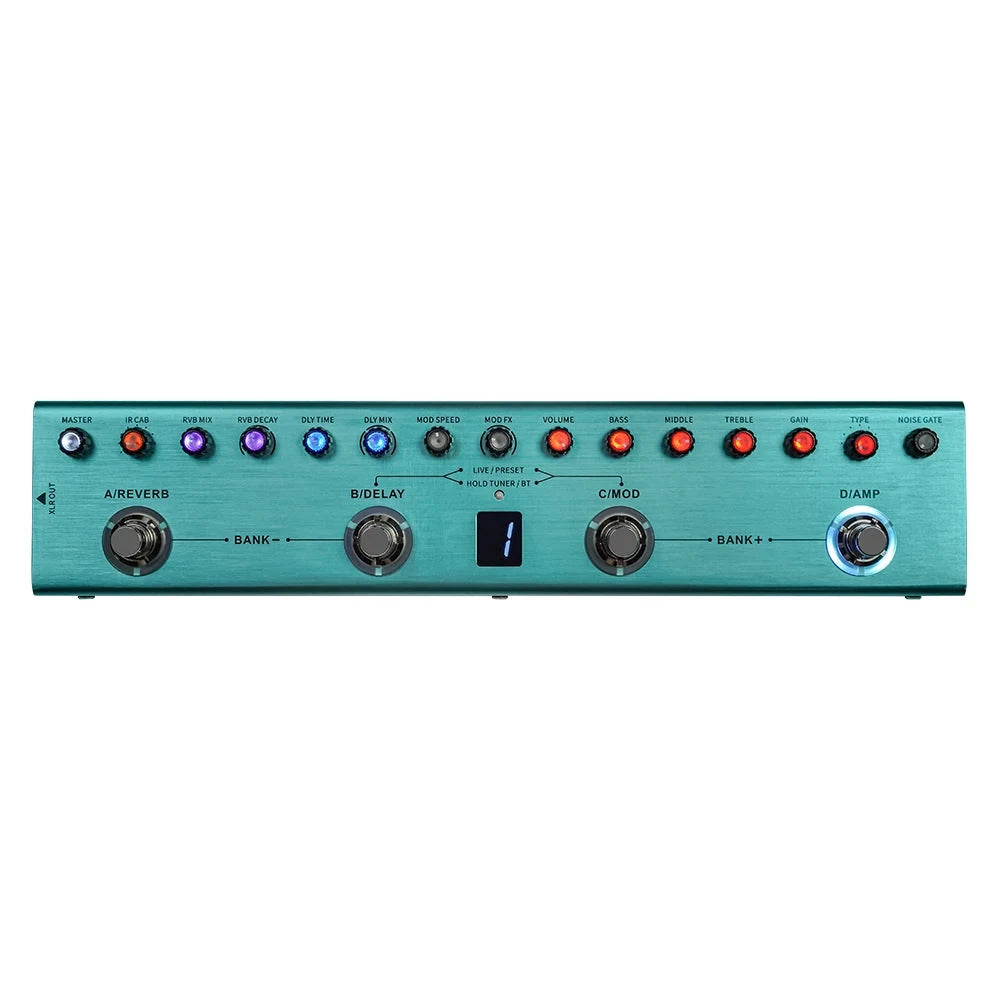 M-Vave Tank-G Pedal de Guitarra e Baixo Multi-Efeitos