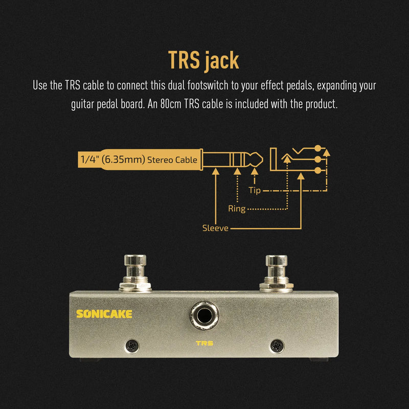 Pedal Dual Switch Momentâneo Sonicake