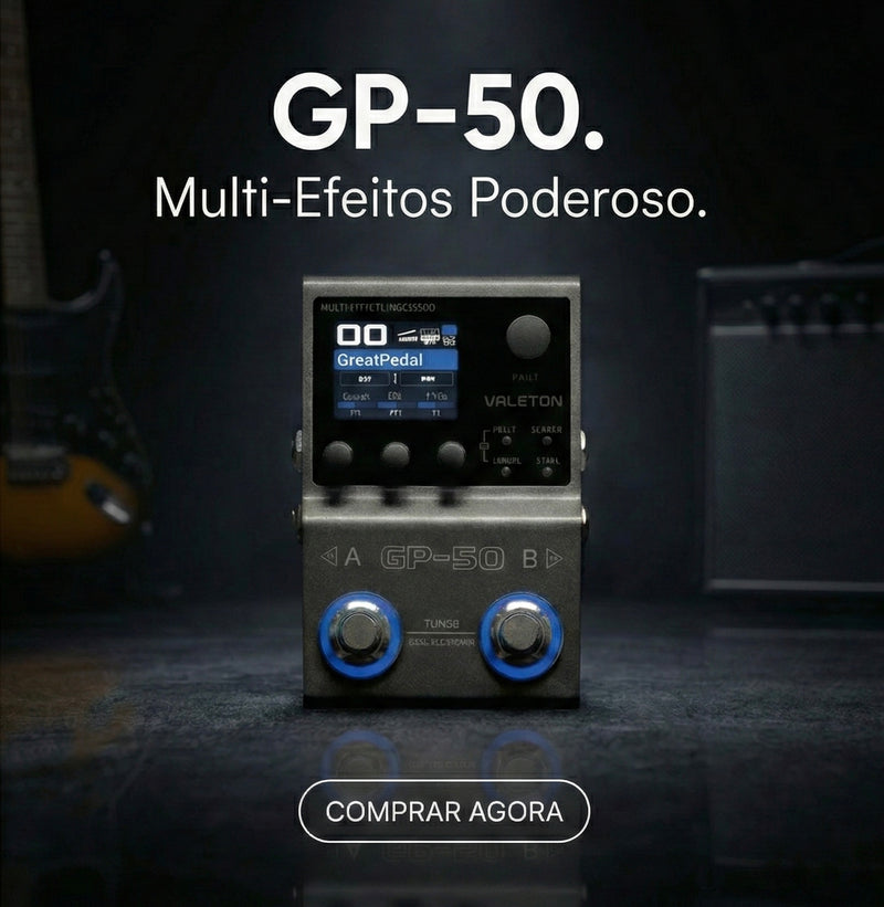 Valeton GP-50　　Chocolate Plus　ボリュームペダル Valeton GP-50 com NAM, IR Loader, USB e Bateria