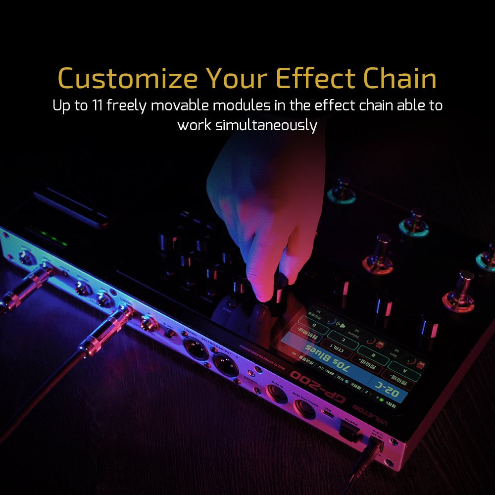 Valeton GP-200 マルチエフェクター Multi Processadora Valeton GP-200 Black