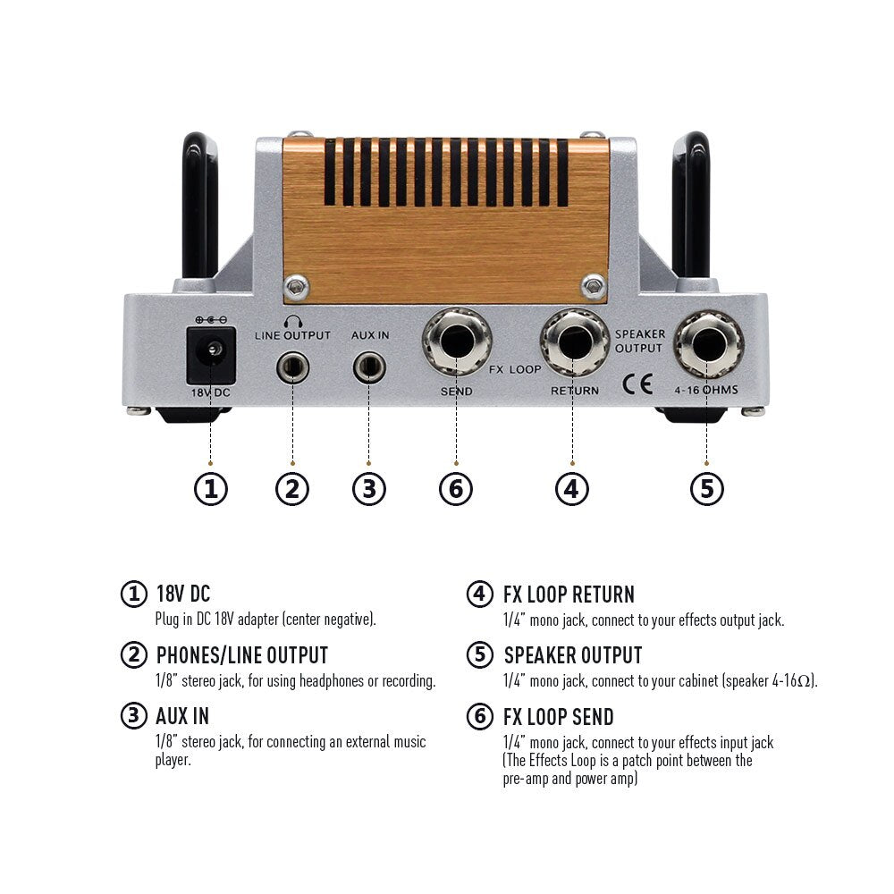 Cabeçote amplificador de guitarra Sonicake Mojo Diamond