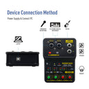 Mini Mixer de Audio 2 Canais USB - audio mixer