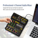 Mini Mixer de Audio interface para gravação em linha no pc