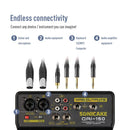 Mini Mixer de Audio 4 Canais USB Bluetooth estereo