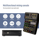 Mini Mixer de Audio 4 Canais USB audio interface midi